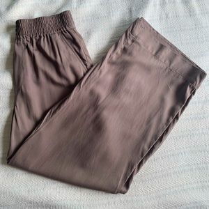 Madewell Drapeweave Carley Wide-Leg Pants in Castle Rock